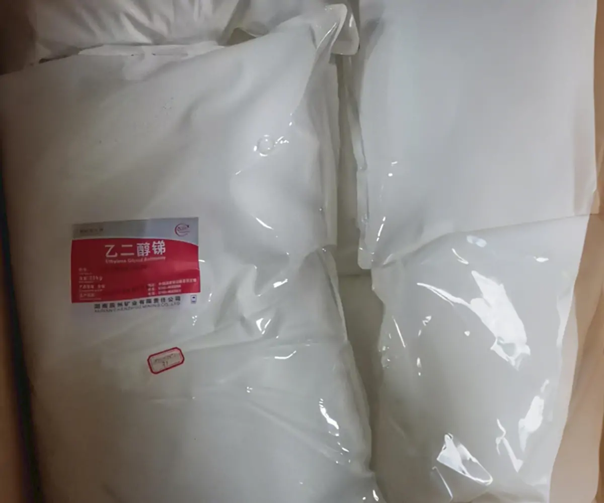 Dried Antimony Ethylene Glycol